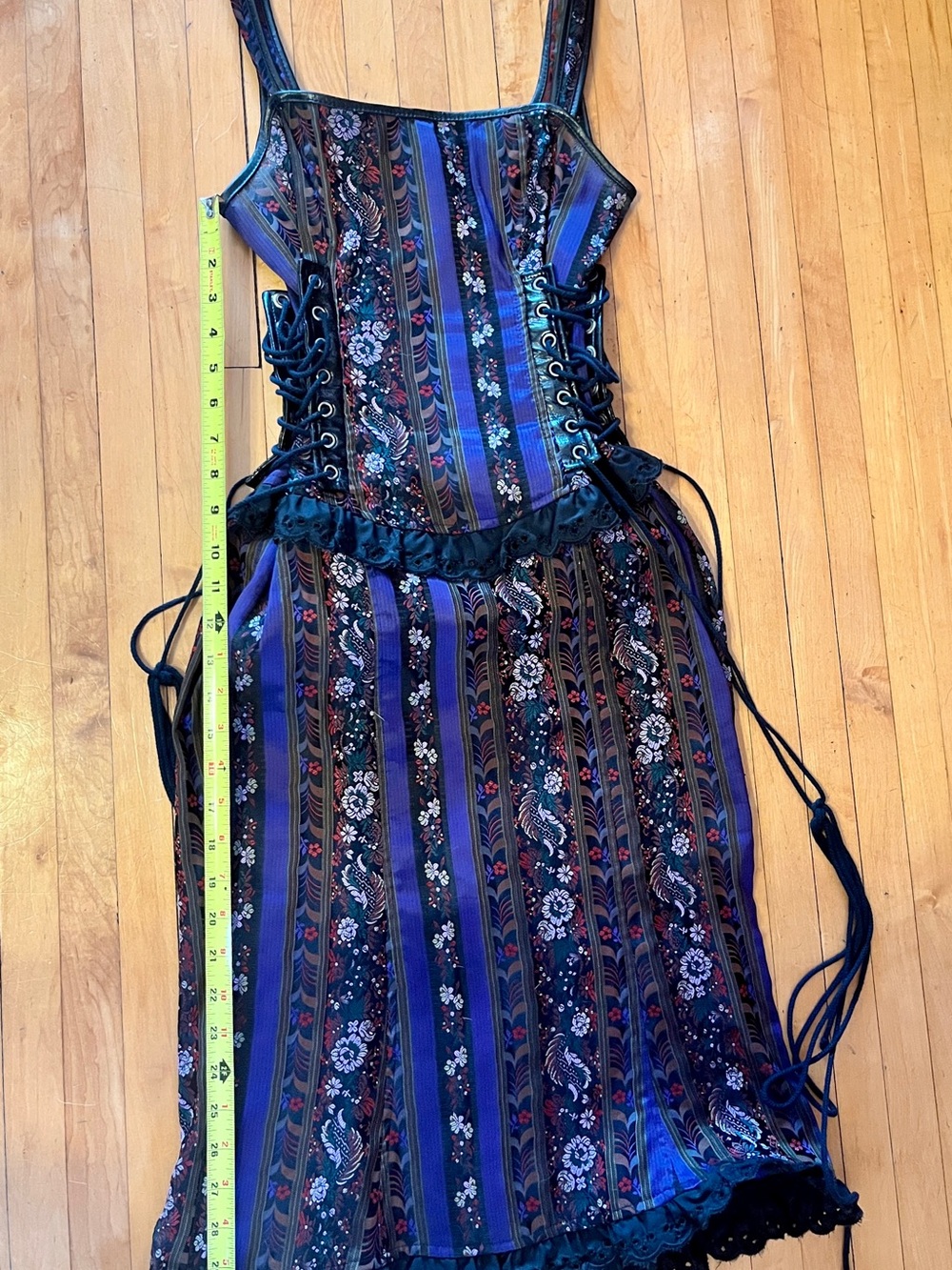 Vintage Y2K punk goth corset dress Hot Topic authentic - Picture 11 of 12